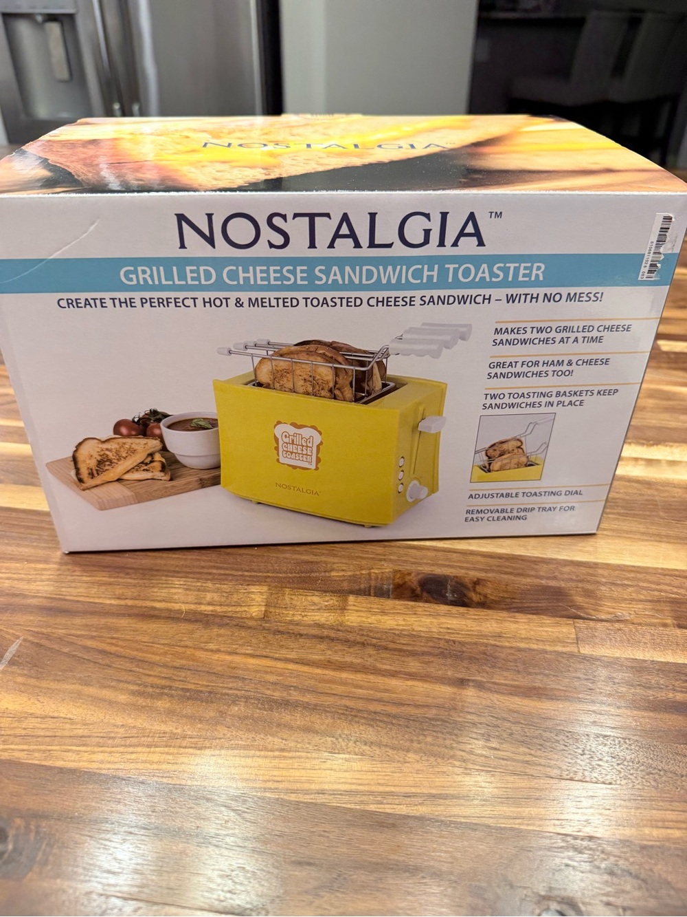 Nostalgia Yellow Grilled Cheese Sandwich Toaster